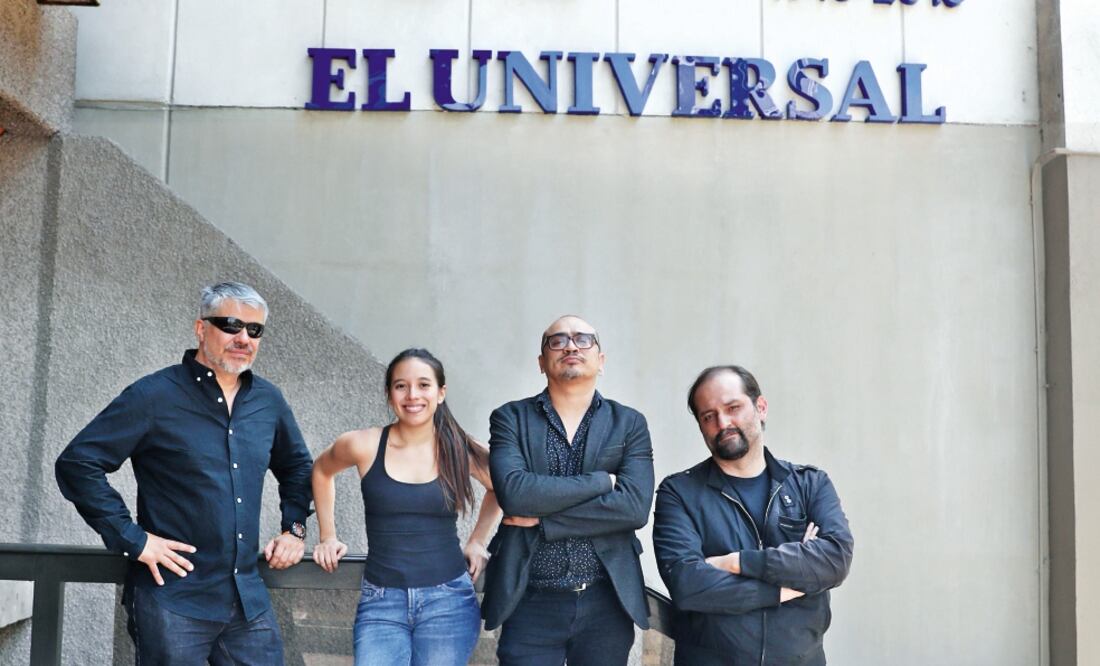 Luis Artagnan, Reneé Sabina, Guillermo León y Erwin Veytia (BERENICE FREGOSO.EL UNIVERSAL)