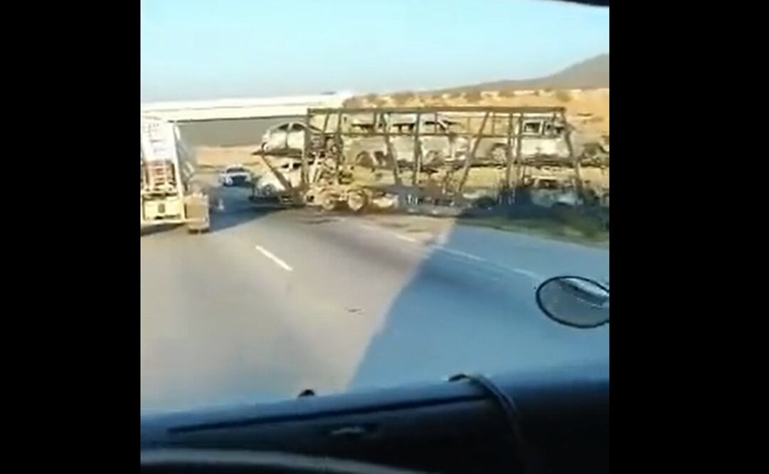 La circulación fue cerrada en su totalidad durante varias horas. Foto: Captura de pantalla