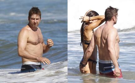 Gerard Butler también luce su panza 