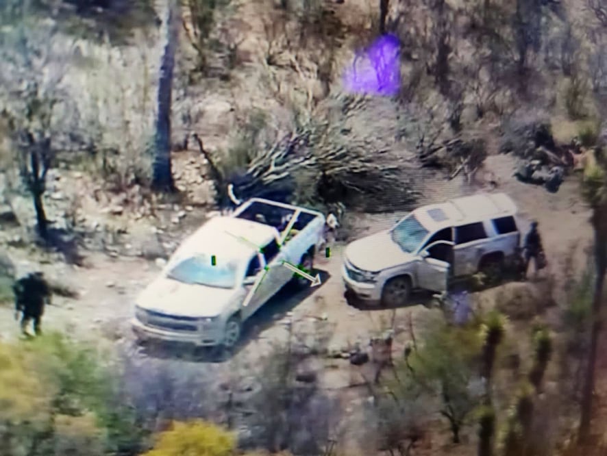 Así hallaron a los dos grupos de personas privadas de su libertad en Matehuala. foto Especial