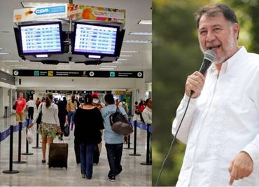 Captan a Fernández Noroña abordar vuelo en el Aeropuerto Internacional; suspende videocharlas a menos que "empezara la tercera guerra mundial”