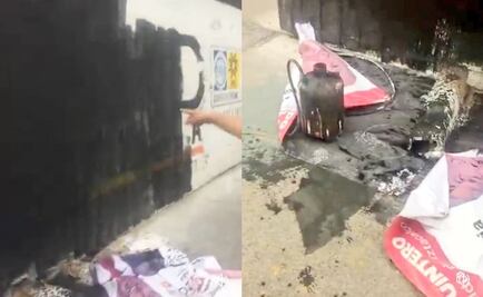 Pintan bardas de candidatos del PRD en Iztacalco; culpan a brigadistas de Morena