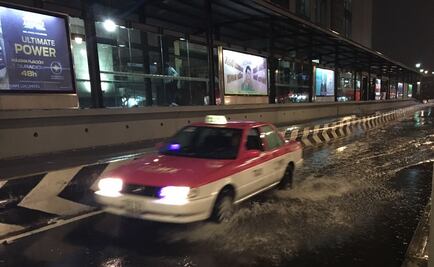 Suman 8 encharcamientos por lluvias en la capital