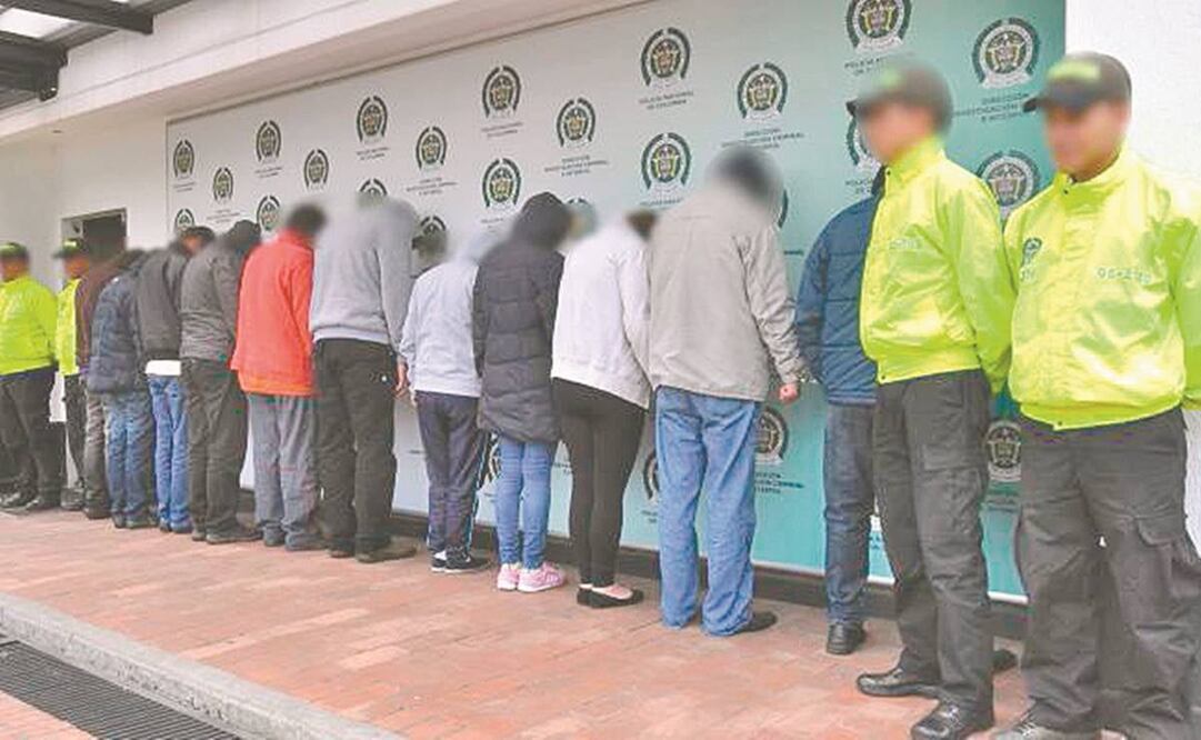 Un grupo de colombianos que envió ocho toneladas de cocaína al mes desde Colombia al CJNG y Cártel de Sinaloa fue detenido en 2017. Foto: POLICÍA NACIONAL DE COLOMBIA