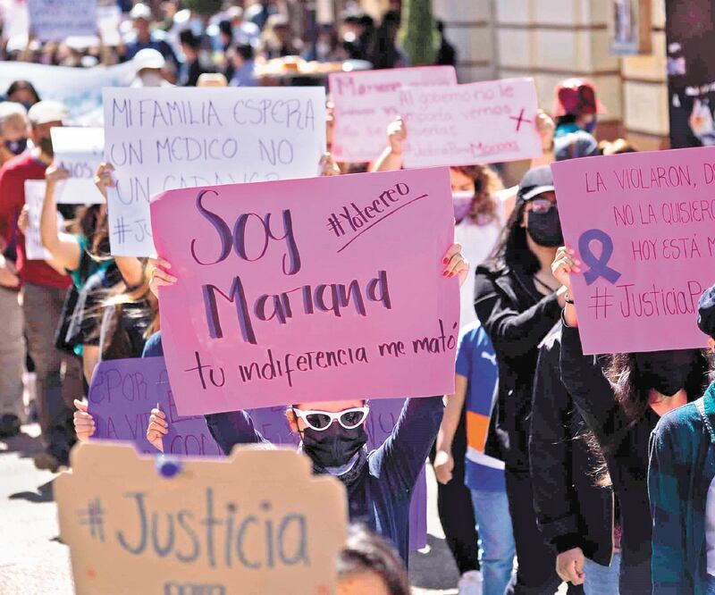 Médicos protestaron para exigir justicia por el caso de Mariana. ARCHIVO EL UNIVERSAL