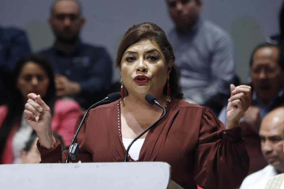 Clara Brugada, precandidata de Morena al Gobierno de la Ciudad de México, acudió a un seminario al Senado de la República y rechazó que este tipo de eventos sean de precampaña. Foto: archivo/EL UNIVERSAL