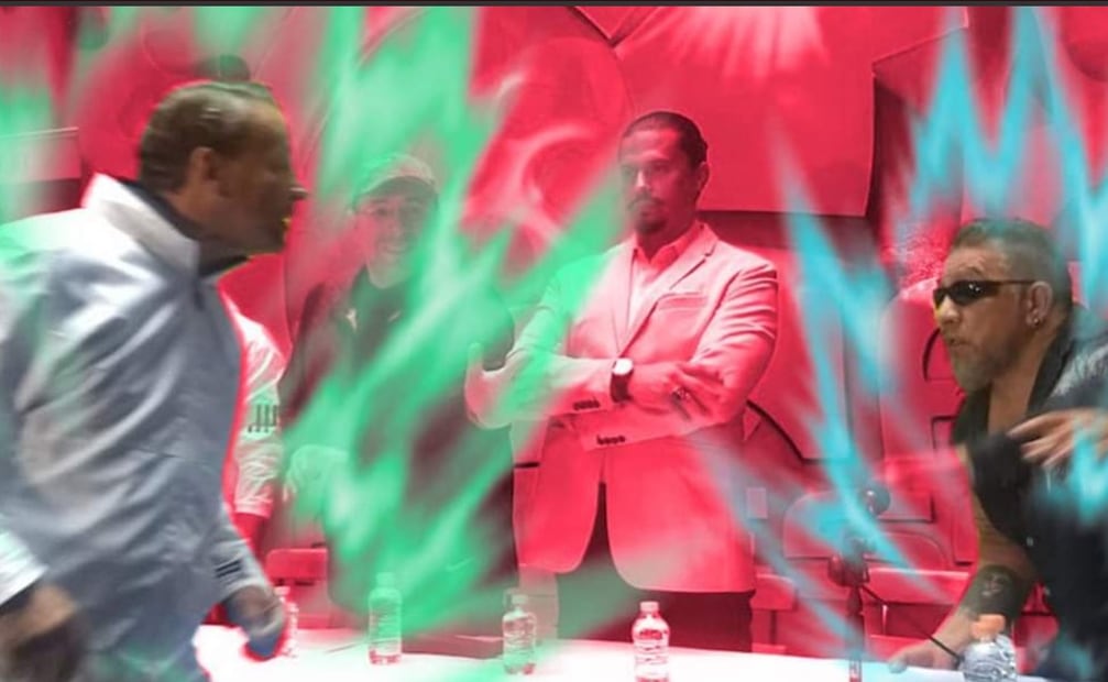 Alfredo Adame y Carlos Trejo en modo Saiyajin. Foto: Captura meme