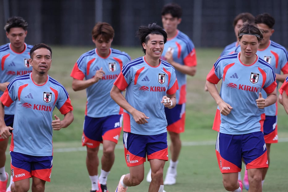 Selección de Japón en entrenamiento para su debut en el Mundial de 2026 - Foto: AFP