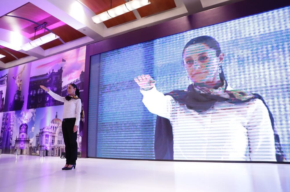 Claudia Sheinbaum Pardo rindió protesta como candidata a jefa de Gobierno por el Partido Encuentro Social (Foto: Iván Stephens / EL UNIVERSAL)