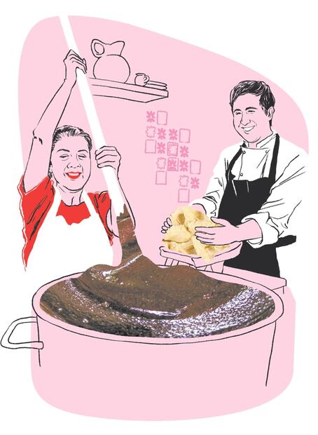 Día de las madres - Dinastías gastronómicas y vinícolas. Ilustración: Ani Cortés / EL UNIVERSAL