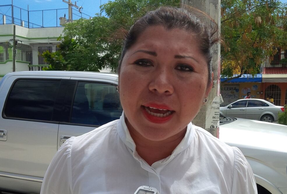 En la foto, Yami Alvarado, candidata de MORENA a presidencia municipal de Puerto Morelos (Foto: Adriana Varillas)