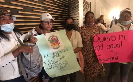 Con protestas vecinos de Naucalpan exigen agua limpia y sin sedimentos