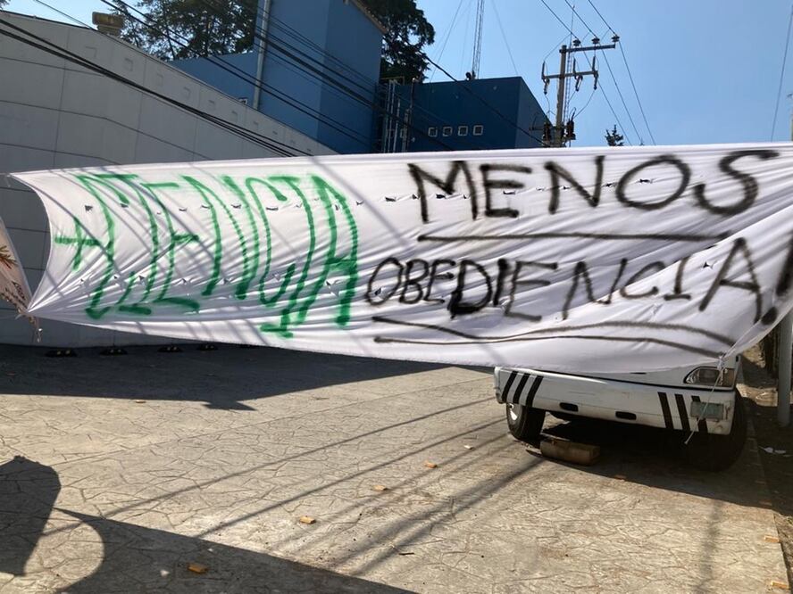 Manifestación de la comunidad estudiantil del CIDE. Foto: El Universal / Sonia Sierra, archivo 