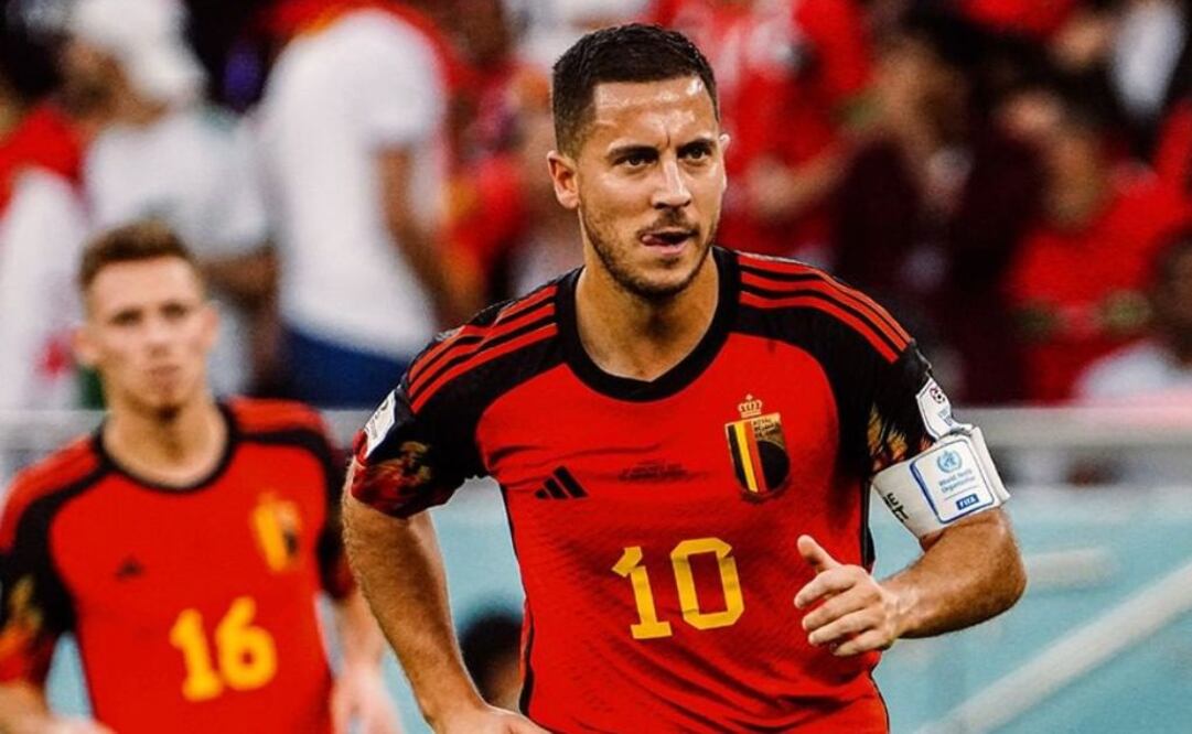 Eden Hazard en campo de juego. Fuente: Instagram @belgianreddevils