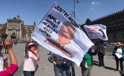 Marchan a favor de AMLO y combate contra huachicoleo