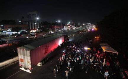 Liberan un carril de Periférico Norte tras casi 13 horas de bloqueo por asesinato de Hugo