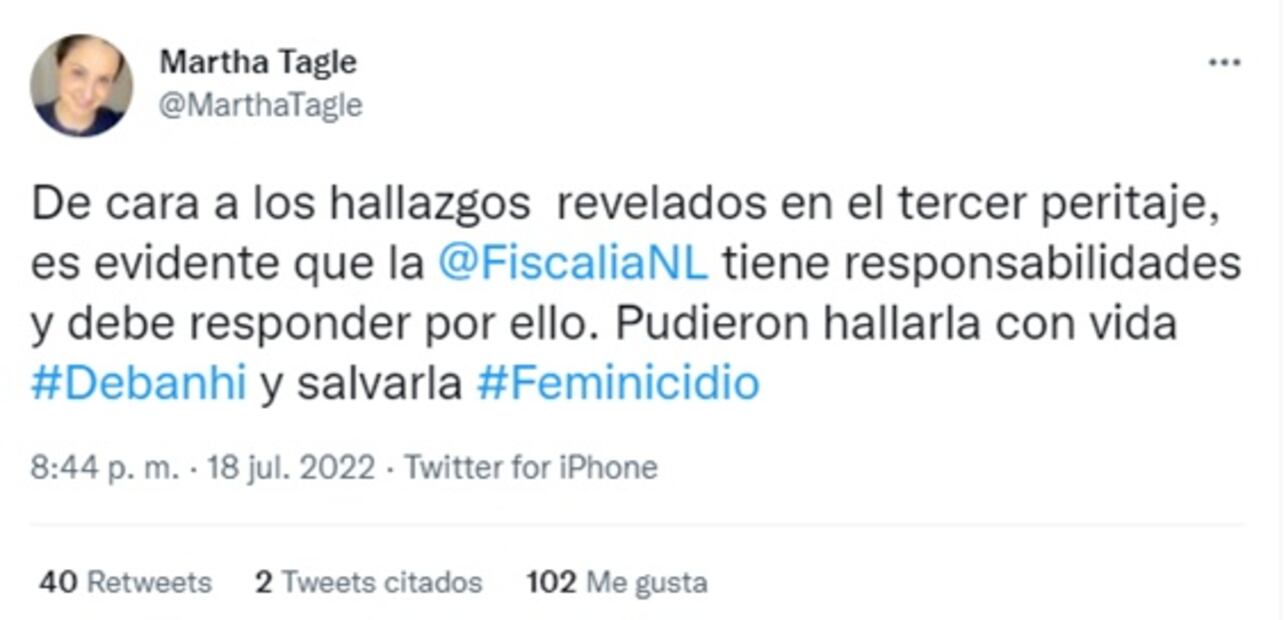 "No se murió, la mataron": Reaccionan en redes tras conocer la causa de muerte de Debanhi Escobar