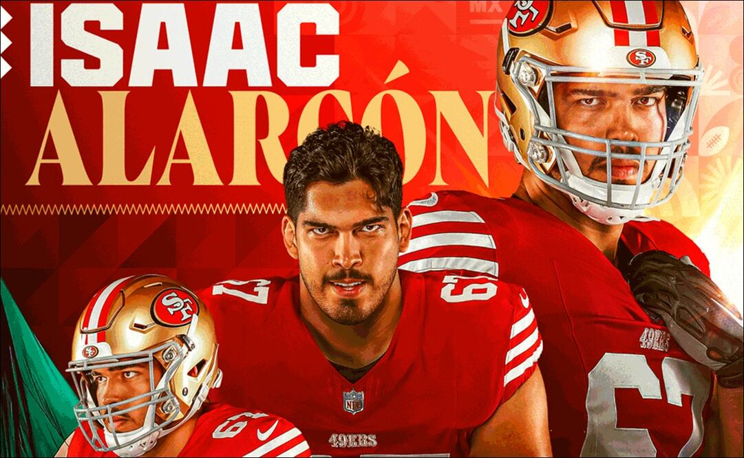 Isaac Alarcón firma contrato de reserva con 49ers - Foto: @nflmx (X)