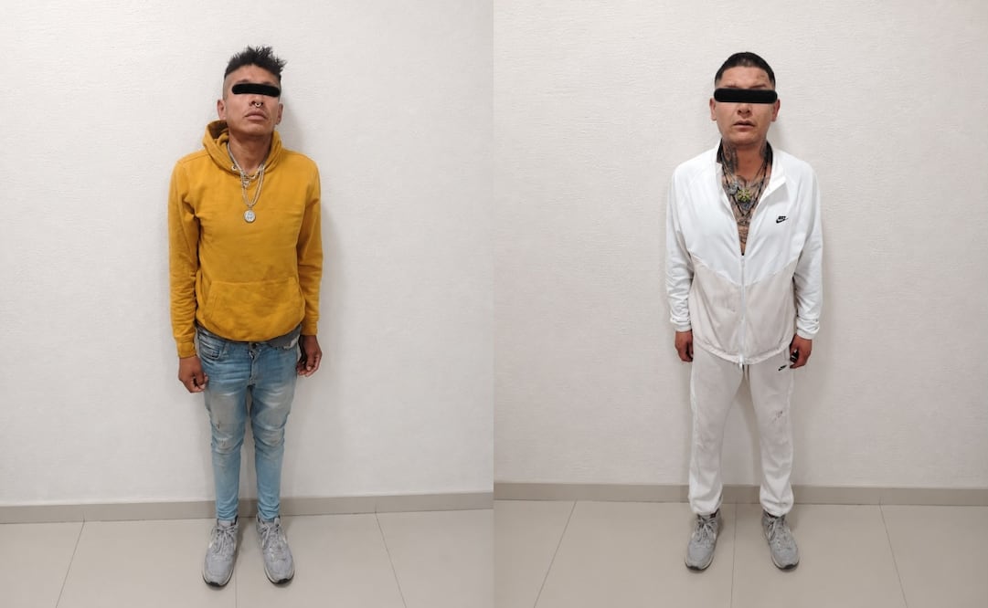 Detienen a dos hombres por robo con violencia. Fotos: especiales