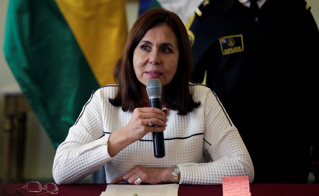 Karen Longaric, ministra interna de relaciones exteriores de Bolivia. Foto: Reuters