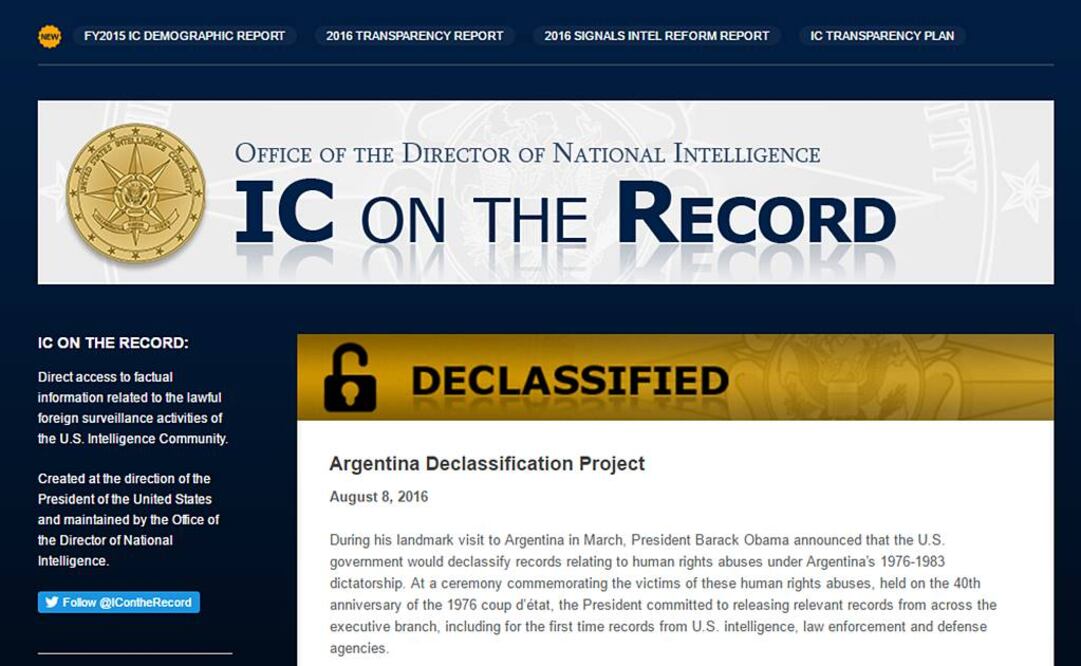 Los archivos están publicados en tres documentos en una página web (Foto: Captura de pantalla)