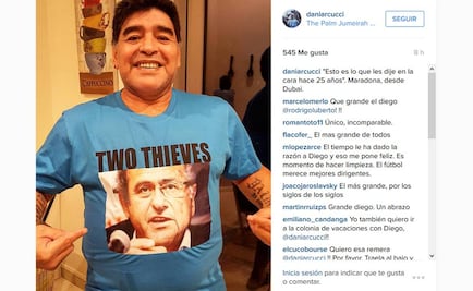 "Dos ladrones": Maradona sobre Blatter y Platini 
