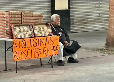 Adulto mayor sorprendente al no vender ni una rosca de reyes; historia se viraliza y esto ocurre