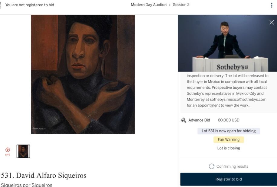 Captura vía Sotheby´s.
