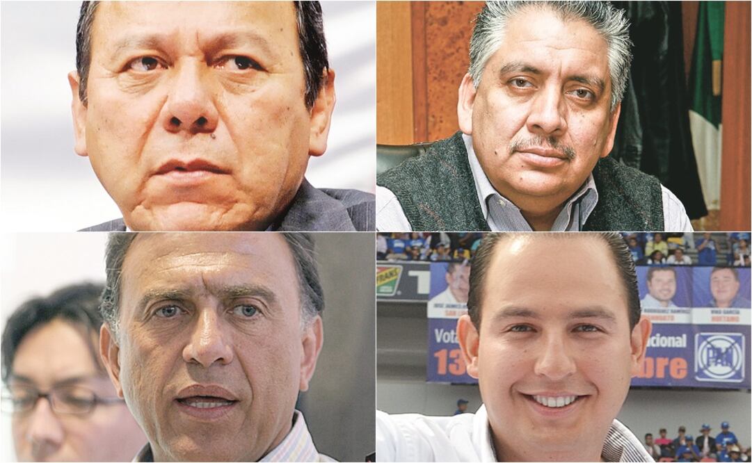 En la foto: Jesús Zambrano Grijalva, Guadalupe Acosta Naranjo, Miguel Ángel Yunes y Marko Cortés (ESPECIAL)