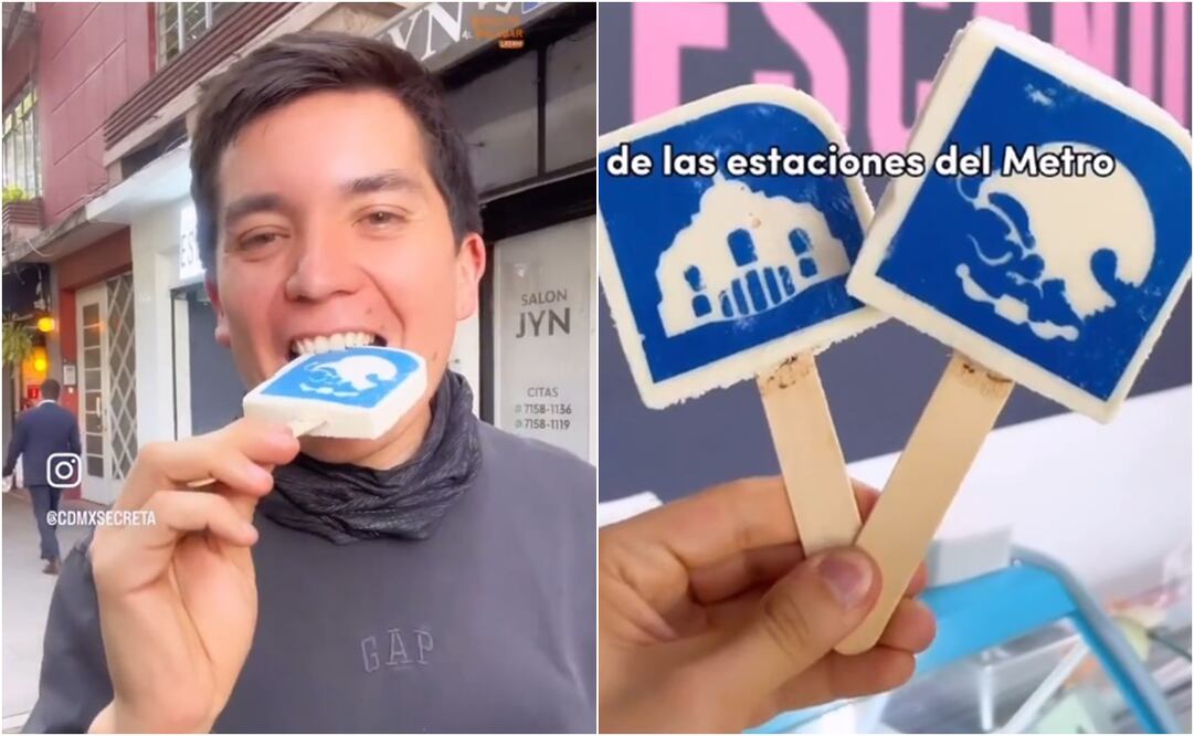 En el video se observan las paletas de sabor horchata caracterizadas por las estaciones del metro Bellas Artes y Zócalo. Foto: Instagram