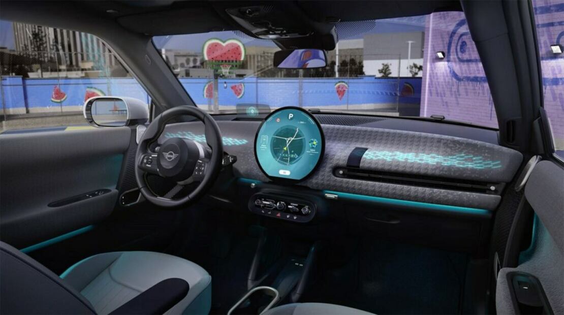 Son las primeras imágenes del interior del Mini Cooper 2024.
