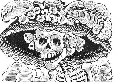 La invención de la calavera Garbancera y La Catrina