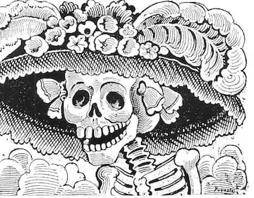 La invención de la calavera Garbancera y La Catrina
