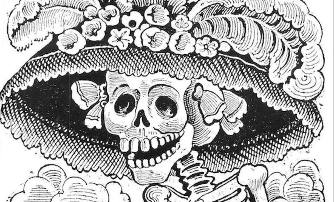 Calavera Catrina, Monografía. Las obras de José Guadalupe Posada. Grabador mexicano, introducción de Diego Rivera; editores Frances Toor, Paul O¨Higgins y Blas Vanegas Arroyo, 1930. Cortesía: Colección de Mercurio López