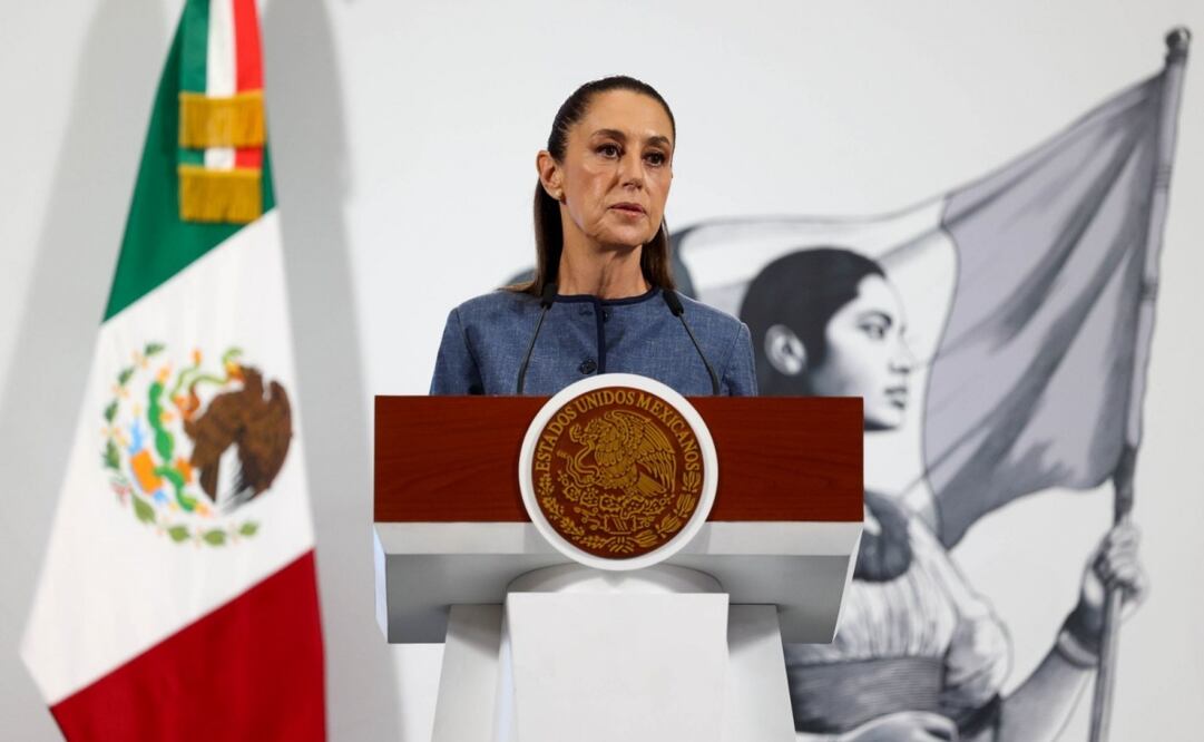 La presidenta Claudia Sheinbaum en conferencia de prensa en Palacio Nacional el 9 de junio de 2025. Foto: Cuartoscuro