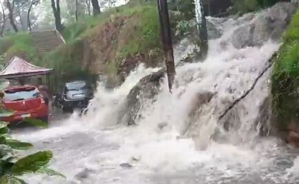 Se desborda presa Los Cuartos, en Naucalpan; varias colonias se ven afectadas