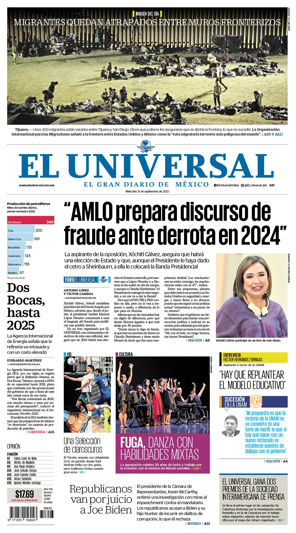 Portada impresa