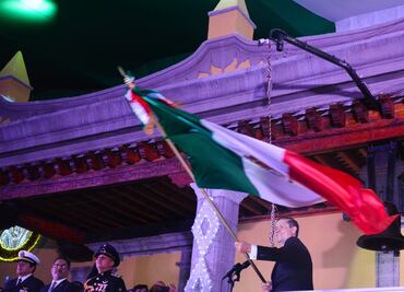 Da Grito de Independencia Giovani Gutiérrez en Coyoacán