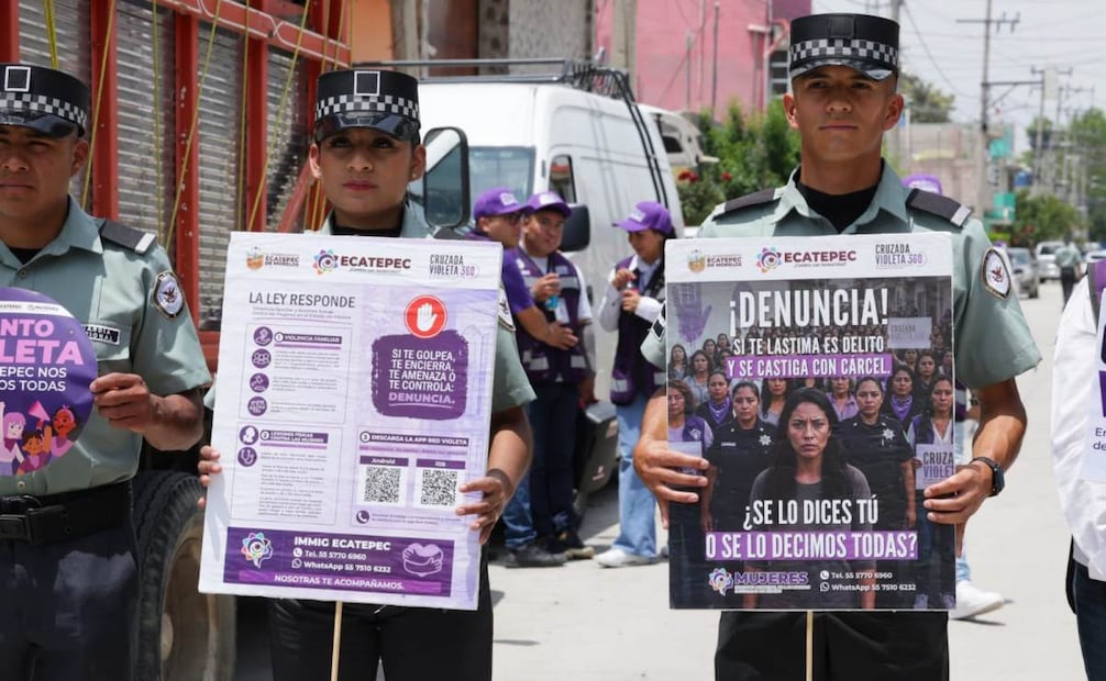 Ecatepec inicia Cruzada Violeta 360 contra la violencia familiar; llegará a 150 mil casas.
Foto: Especial.