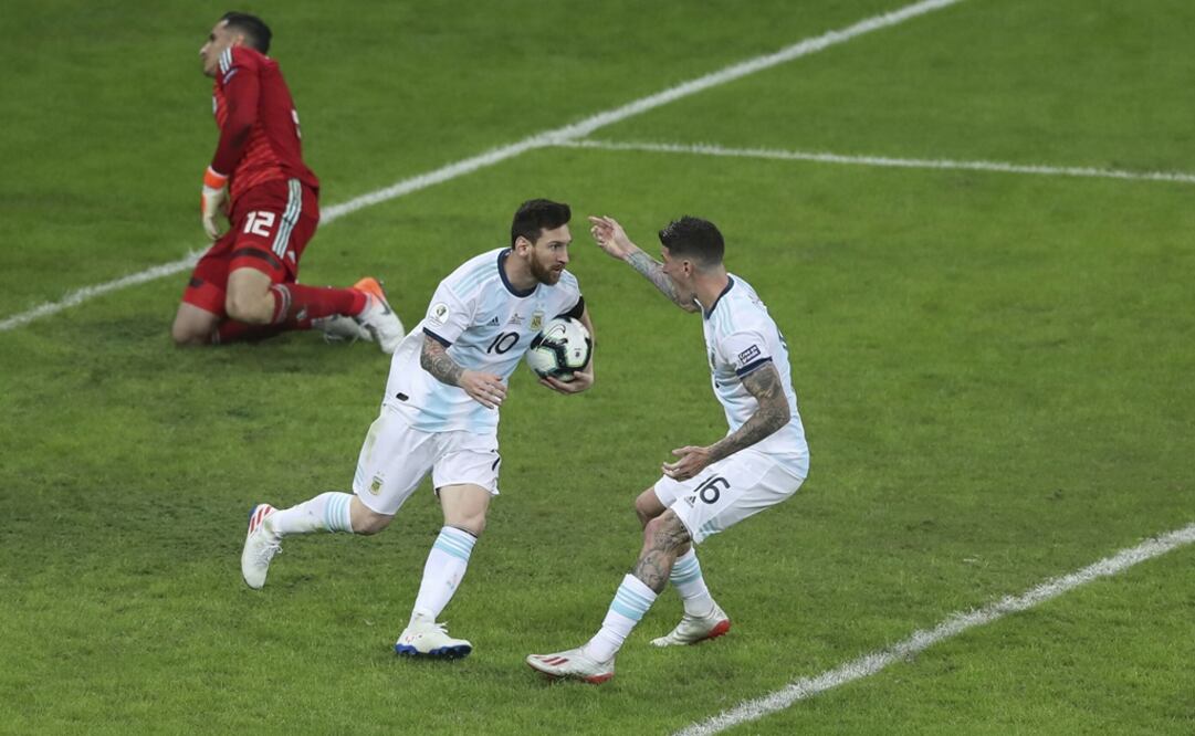 Lionel Messi anotó el gol del empate. Foto: AP