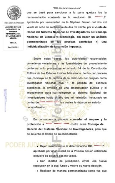 Conacyt de la 4T enfrenta 685 demandas de amparo