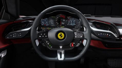 Así es el interior del nuevo Ferrari híbrido