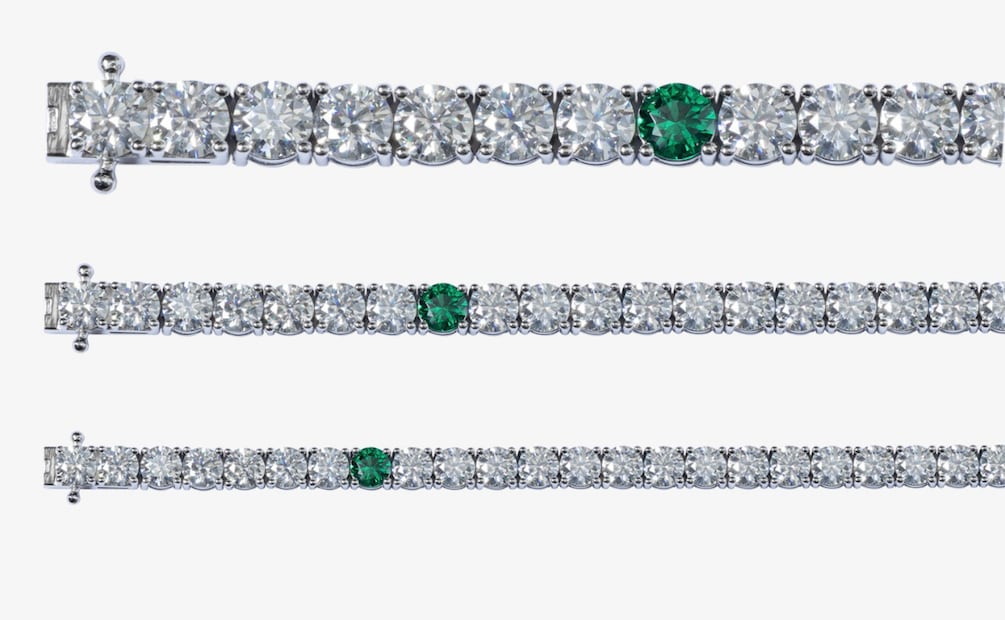 Tennis bracelet. Foto: Cortesía Moissan