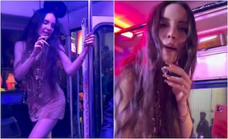 Belinda simula asalto en transporte público: "dame tu cartera"