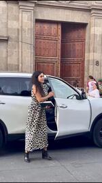 Luisa María Alcalde llega a Palacio Nacional; fue nombrada esta mañana nueva titular de Segob