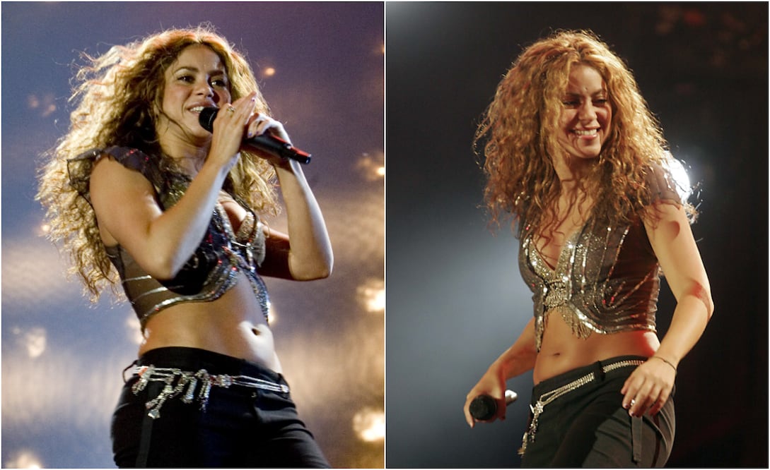 Shakira en el concierto gratuito que ofreció en el Zócalo de la Ciudad de México, el 27 de mayo de 2007.
Fotos: AP / Eduardo Verdugo & EL UNIVERSAL, archivo