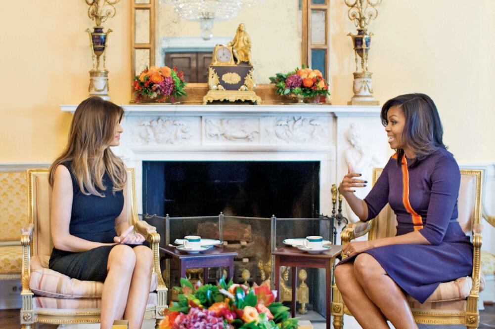 Michelle Obama se reunió con Melania Trump el pasado mes de noviembre. La primera dama dijo estar dispuesta a orientar a su sucesora en la Casa Blanca. FOTO: ARCHIVO EL UNIVERSAL