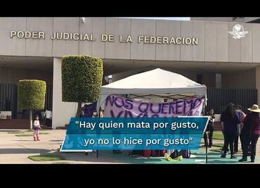 Por segundo día consecutivo, Roxana, joven que mató a su violador, protesta para no volver a prisió