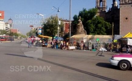 Hay afectaciones viales por feligreses en San Hipólito