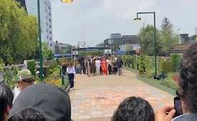 Clara Brugada inaugura Jardín Flotante en Calzada de Tlalpan; abre nuevo corredor peatonal sobre el Metro